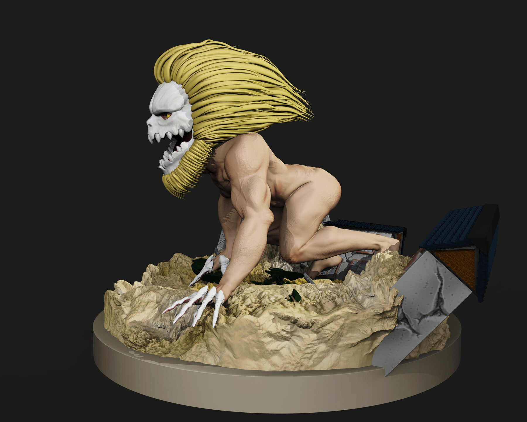 Jaw Titan - Shingeki no Kyojin 3D model 3D printable