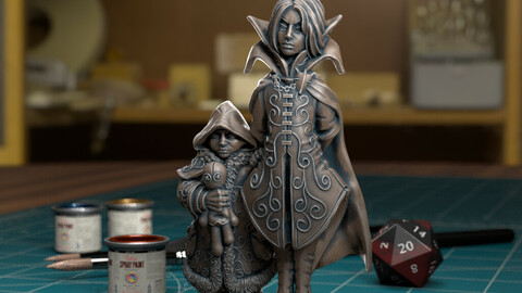 Rose and Thorn - 3D Miniature