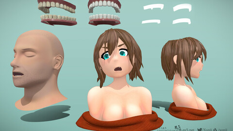 Realistic & anime teeth | models