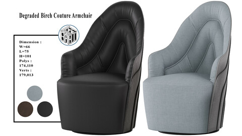 Degraded Birch Couture Armchair