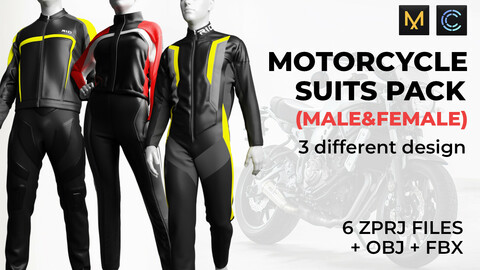 MOTORCYCLE SUITS PACK (Male & female)