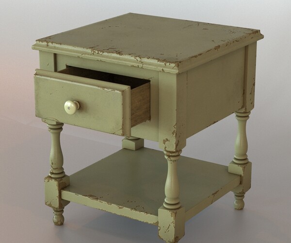 ArtStation Old Bedside Table Resources