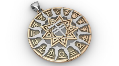 Slavic horoscope set 16 pieces
