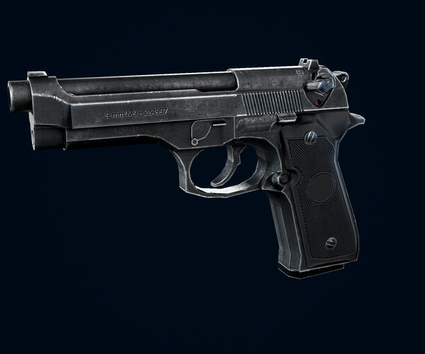 ArtStation - Beretta M9 | Game Assets