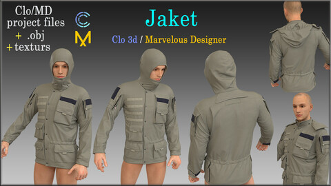 Jaket / Marvelous Designer, Clo3d project