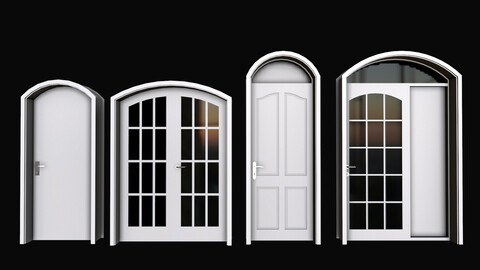 Door Bundle 3D Model Pack     16 pcs  (  .fbx-  .obj-  .3ds File Formast )