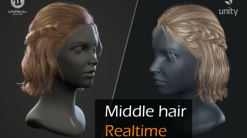 Romantic hairstyle real-time