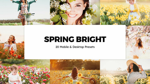 20 Spring Bright LUTs and Lightroom Presets