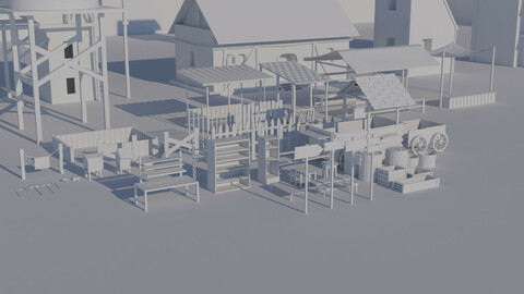 Medieval small town pack