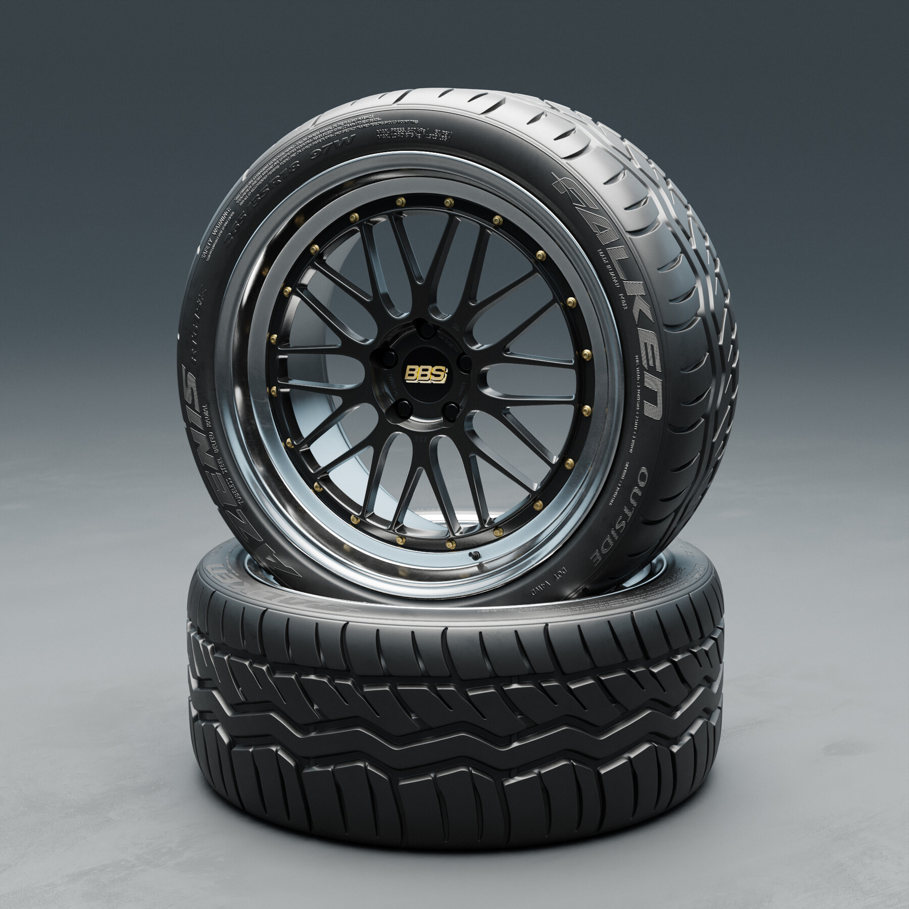 Wheel set Falken Azenis RT 615 K tire with BBS LM rim