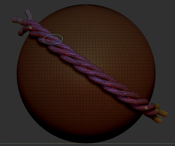 ArtStation Simple rope brush Brushes