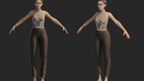 Stylized girl