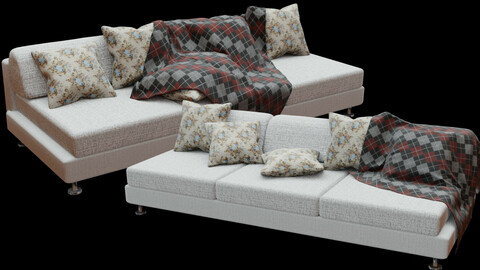 Elegant Sofa 3D model