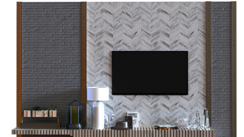 tv wall set 014