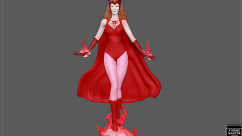 WANDA SCARLET WITCH HALLOWEEN COSTUME FROM MARVEL MCU DRAMA WANDA VISION CHARACTER