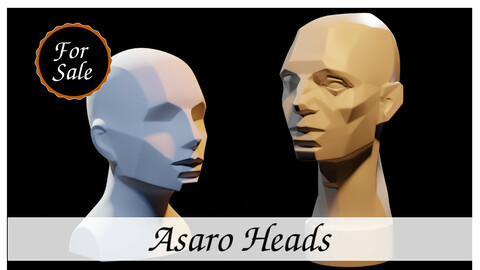 Asaro Heads Pack - Planes of the head 3D model