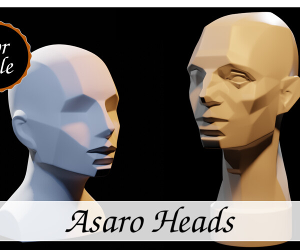 ArtStation - Asaro Heads Pack - Planes of the head 3D model | Resources