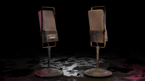 Old Retro Electro Voice Microphone