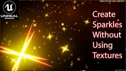Sparkles without using textures - UE4.26 Niagara