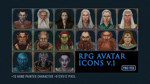 RPG AVATAR ICON SET V.1