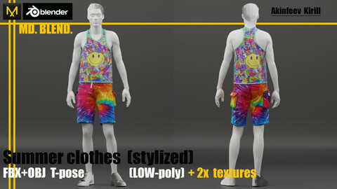 Sammer clothes LOW-poly