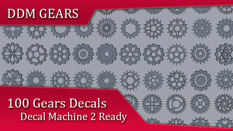 Ddm Gears (Gears Decals)| Decal Machine 2 Ready Pack