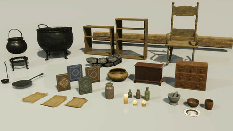 Medieval Witch Asset Pack