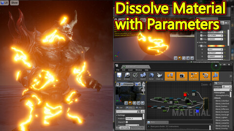 Dissolve Material in UE4.26