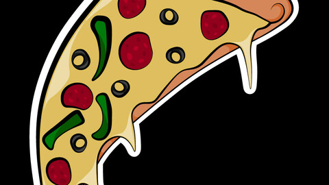 Pizza Sticker