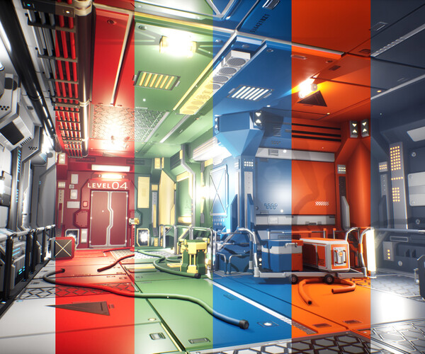 ArtStation - STYLIZED - Sci-Fi Corridor Unreal Engine | Resources