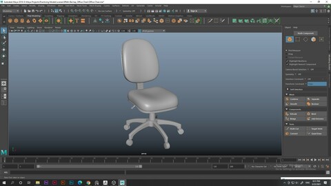 Office Chair - High Poly (smoothed)