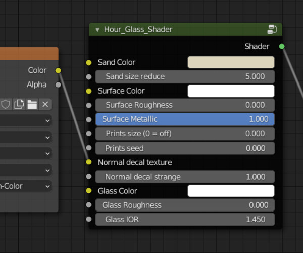 ArtStation Hourglass + Blender customizable shader Resources