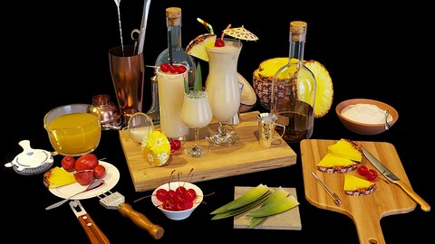Cocktail Set Pina Colada