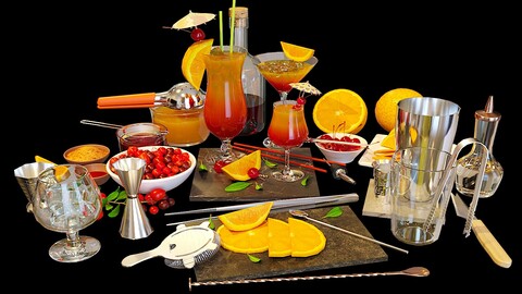 Cocktail Set Sex on the Beach