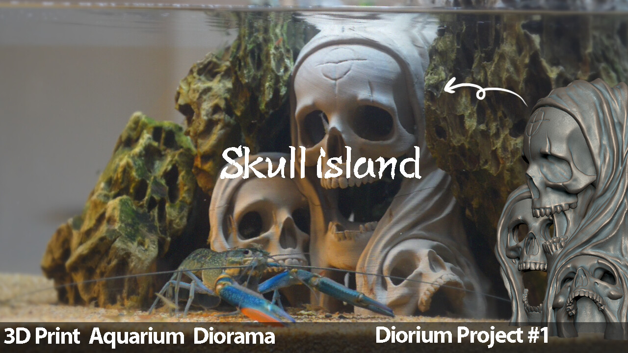 Skull - Aquarium Deco