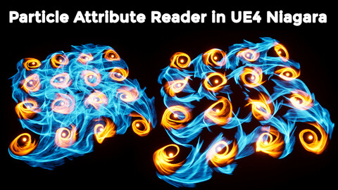 Particle Attribute Reader Effect in UE4.26 Niagara