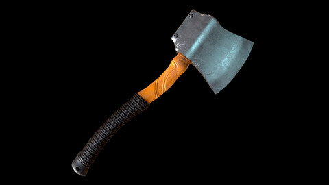 axe 3d model lowpoly gameready
