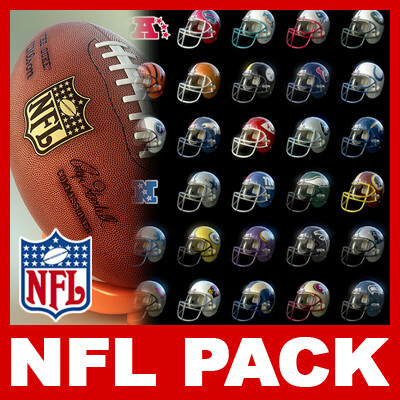 ArtStation - NFL Helmets Pack