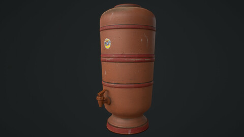 Brazilian Clay filter - PBR Asset Low-poly 3D model Low-poly 3D model