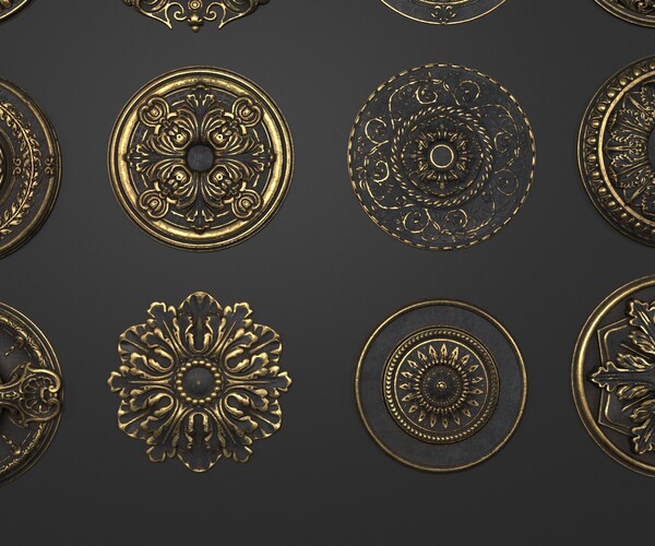ArtStation - 4K Classical ceiling | Resources