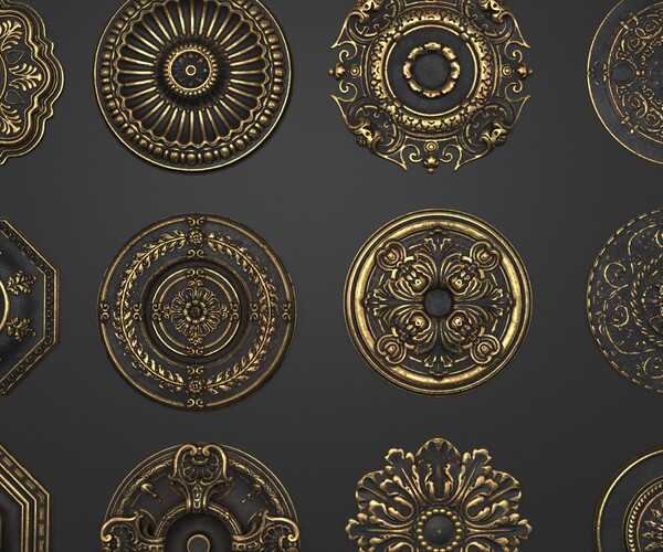 ArtStation - 4K Classical ceiling | Resources