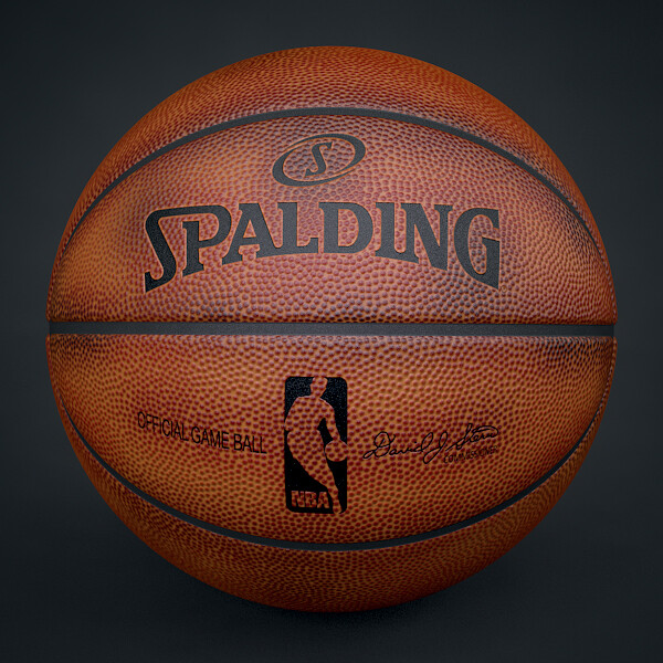 ArtStation Spalding NBA Official Used Basketball Game Ball Game Assets