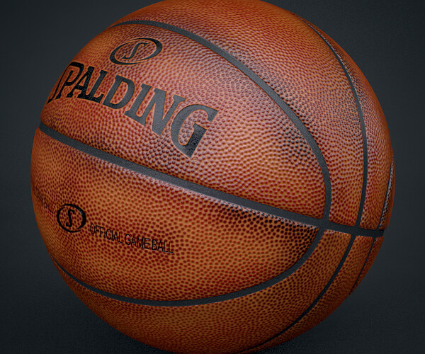 ArtStation Spalding Official Used Basketball Game Ball Game Assets