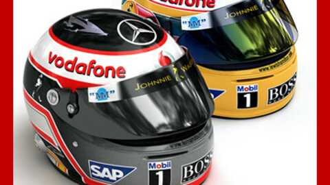 Helmet F1 2007 Fernando Alonso and Lewis Hamilton