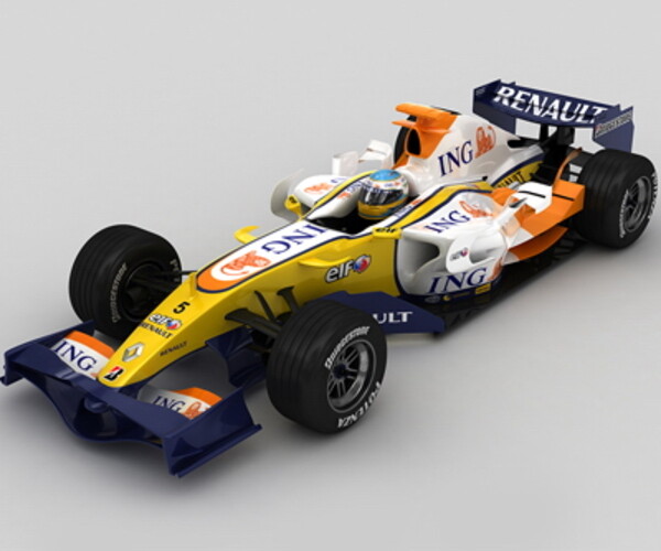 ArtStation - F1 2008 ING Renault R28 | Game Assets