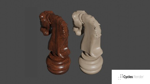 Wooden Knight Chess Piece