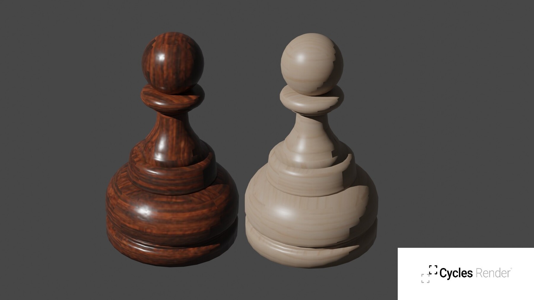 Wooden Pawn Chess Pieces