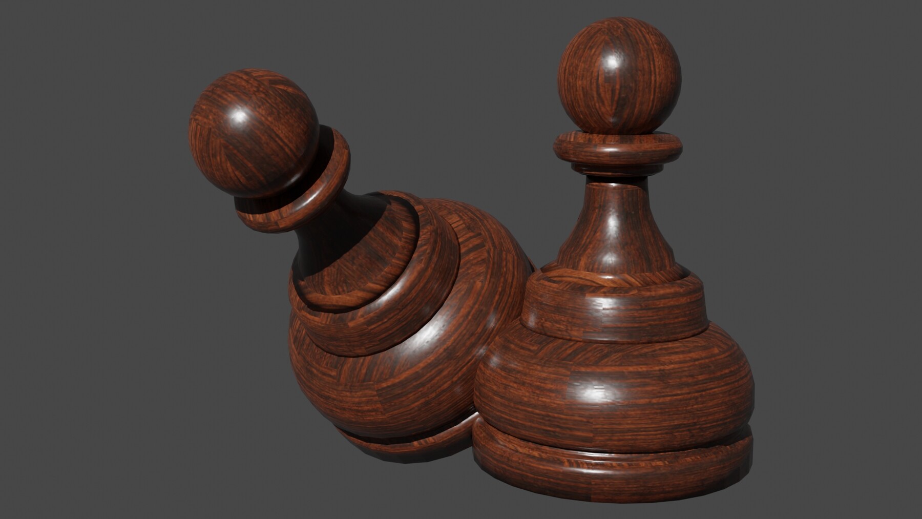 Wooden Pawn Chess Pieces