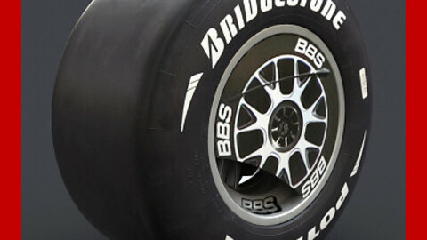 F1 Ferrari F60 Wheel and Slicks