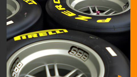 F1 Pirelli Dry Slick Tire and Wheel